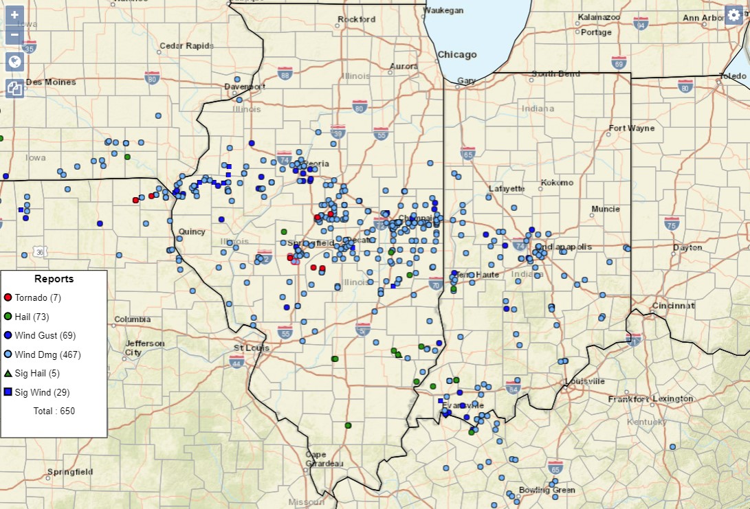 Storm reports from June 29