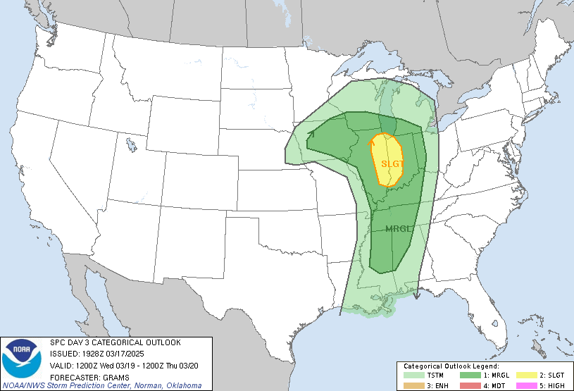 SPC Day 3 Probabilistic Outlook