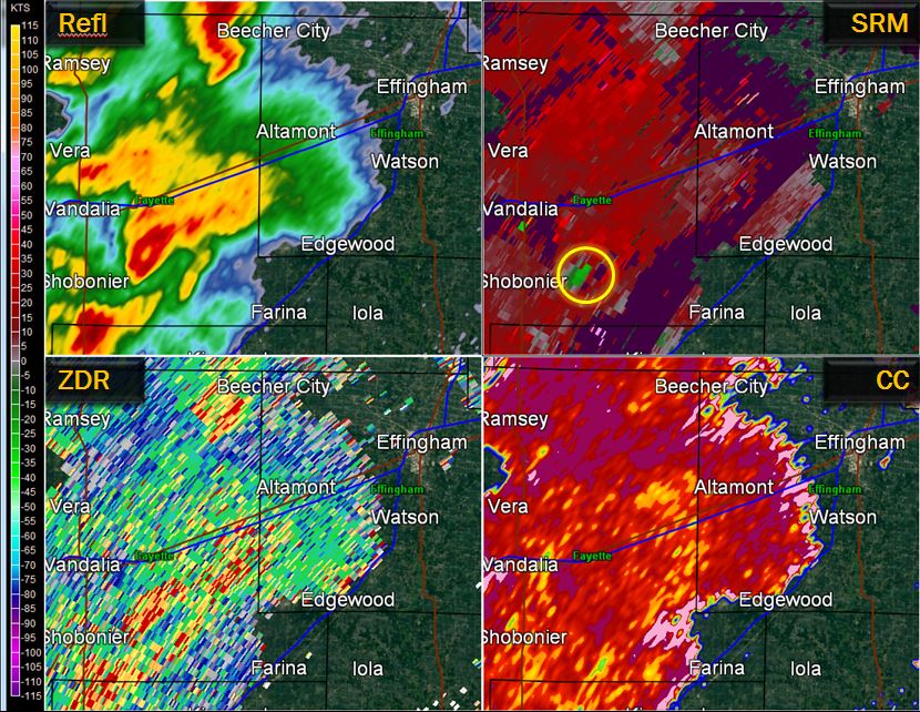 Radar Image from 4:20 pm