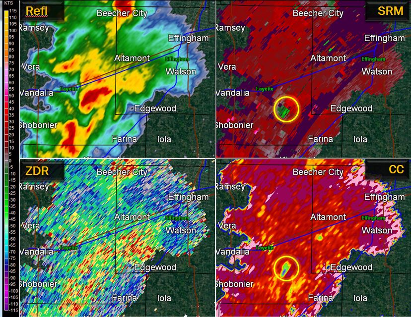 Radar Image from 4:27 pm