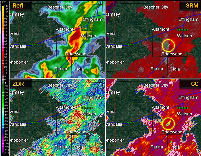 Radar Image from 4:42 pm