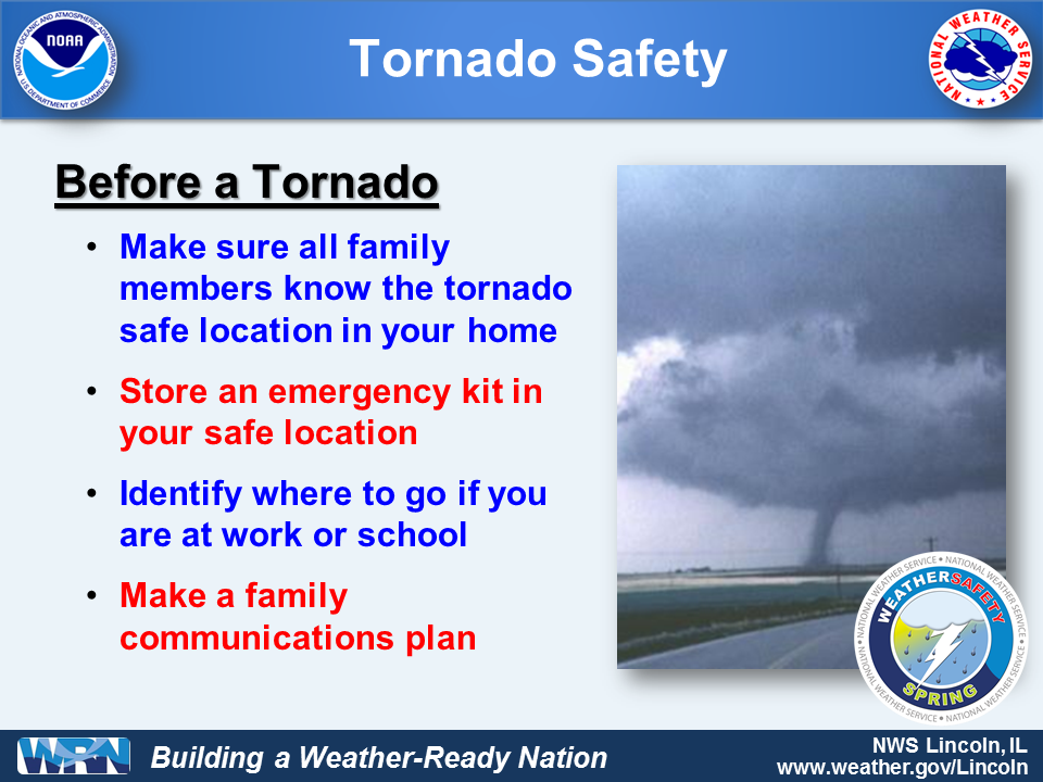 Sedgwick County Government - Is your family prepared for tornado season?  Prepare for severe weather before disaster strikes. Having an emergency  plan and supply kit can help you stay safe and offer