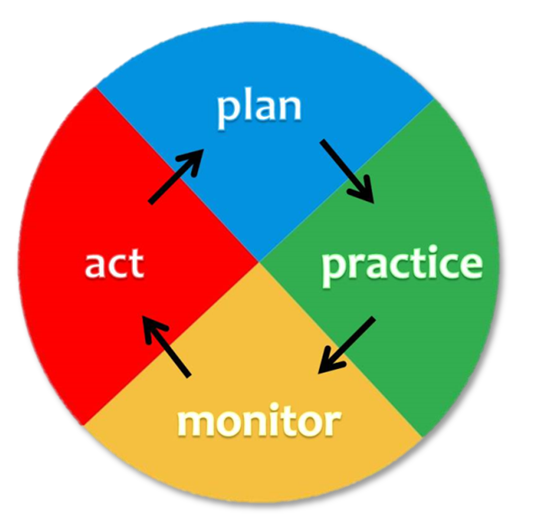 Plan, Practice, Monitor, and Act
