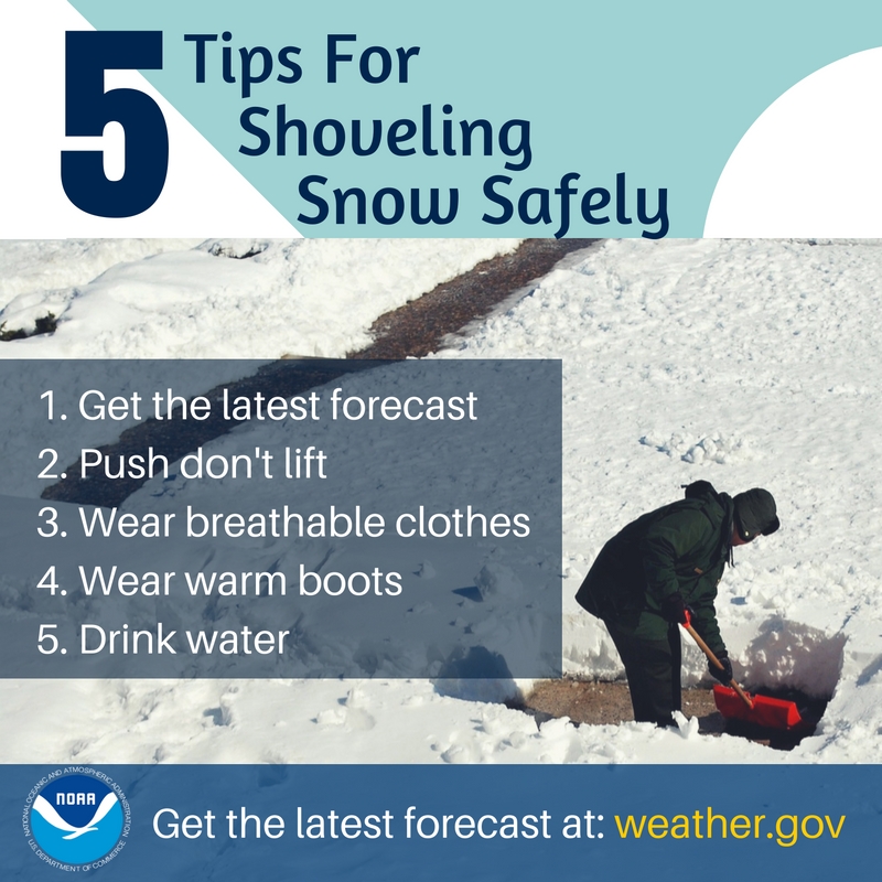 5 tips for shoveling snow