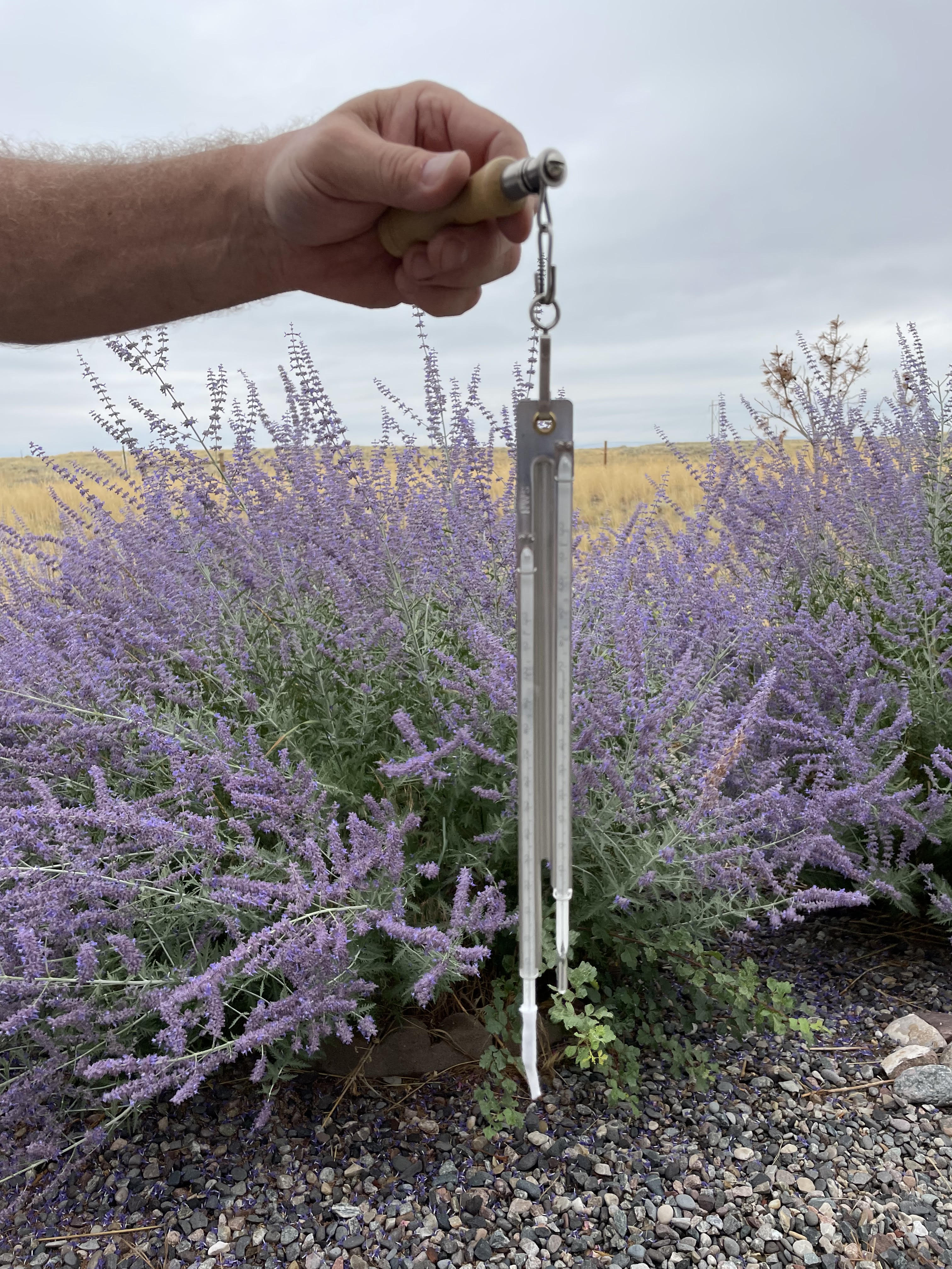 Example of a sling psychrometer