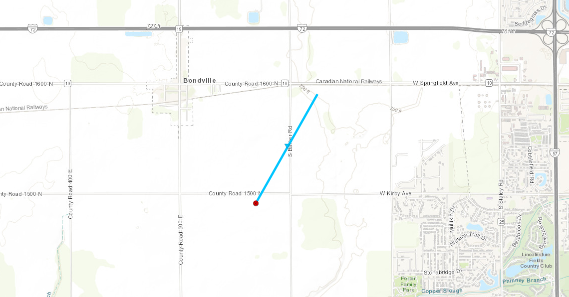Bondville Track Map