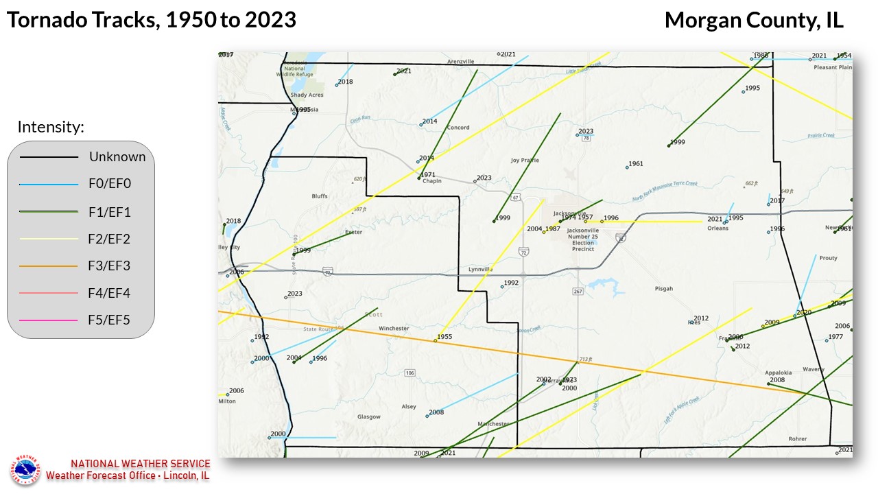 Morgan County tornadoes since 1950