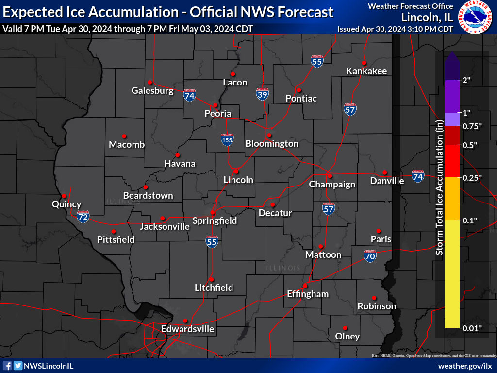 Most Likely Ice Accumulation