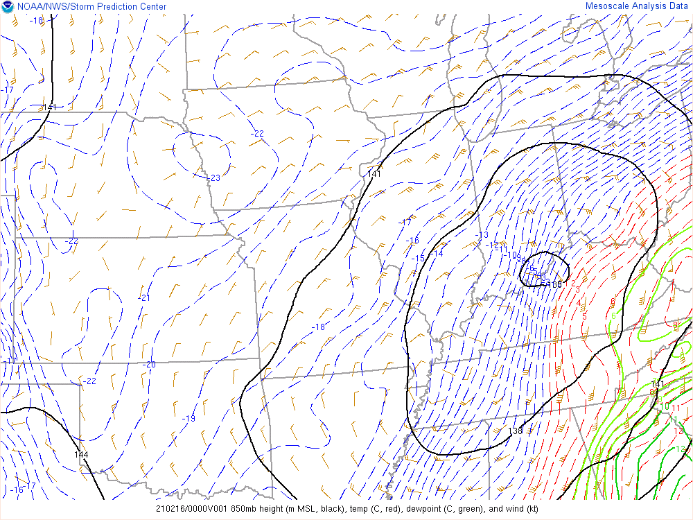 Environment - 850mb at 7pm