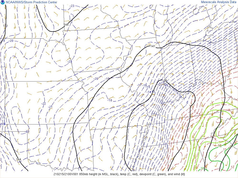 Environment - 850mb at 4pm