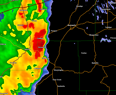 Radar image Monroe County