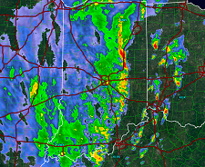 Radar at 2:59 PM EST. Click to enlarge.