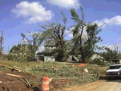 Ellettsville Tornado Damage