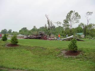 Tornado Damage - Gaston Delaware County