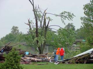 Tornado Damage - Gaston Delaware County