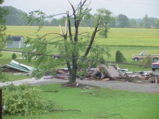 Tornado Damage - Gaston Delaware County