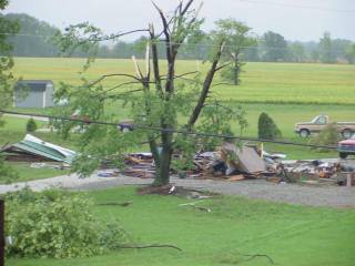 Tornado Damage - Gaston Delaware County