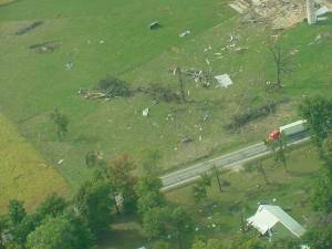 Tornado Damage - Farm and Campground on SR 28 near Alexandria