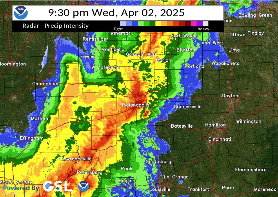 Radar at 930 pm