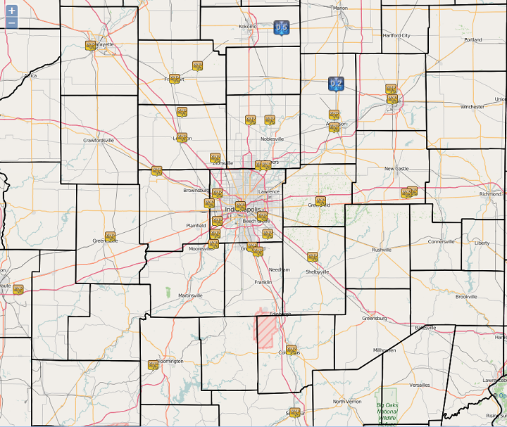 map of reports