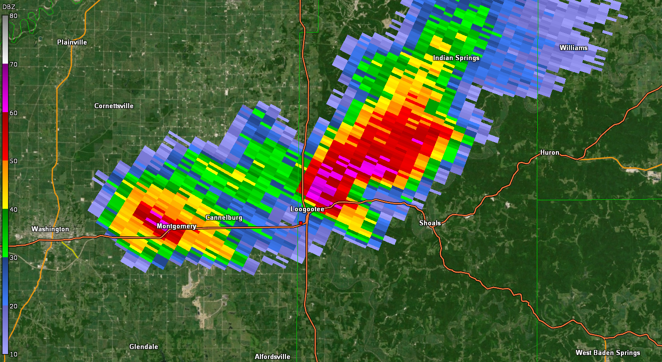 Radar Image at 6:25 PM EDT