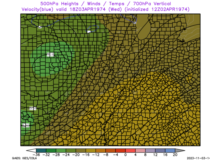 Environment - 500mb at 1 PM EST