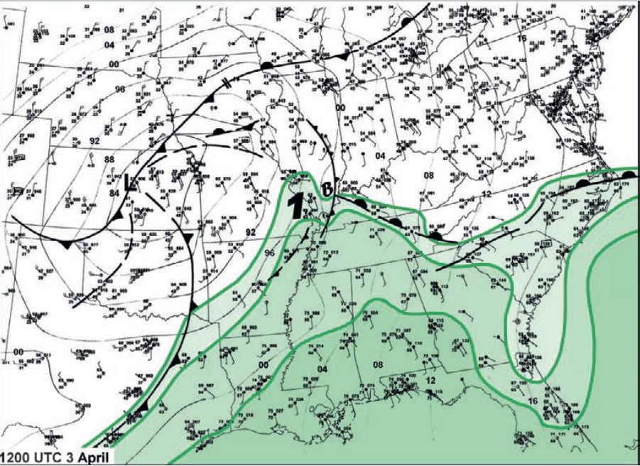 Environment - Surface Map at 7 AM EST 