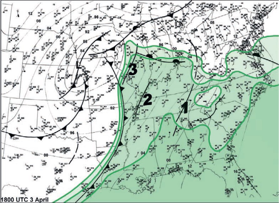 Environment - Surface Map at 18Z