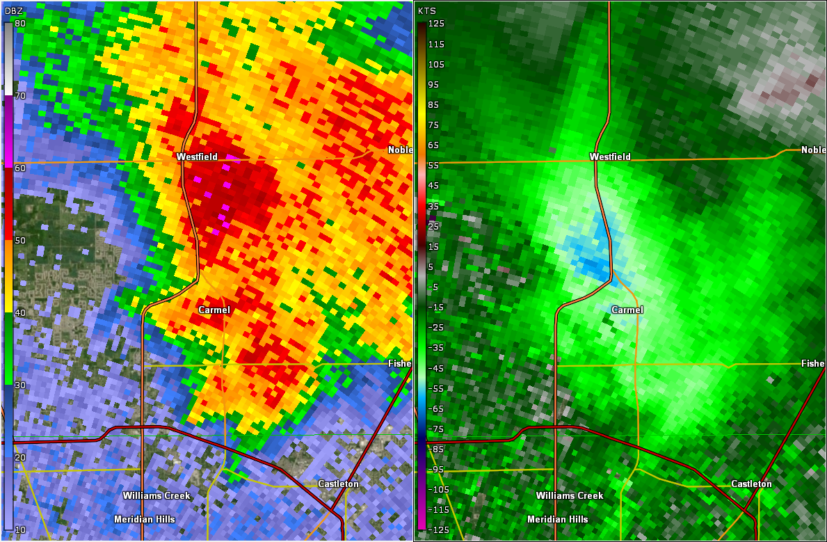 Radar Image at 9:45 PM