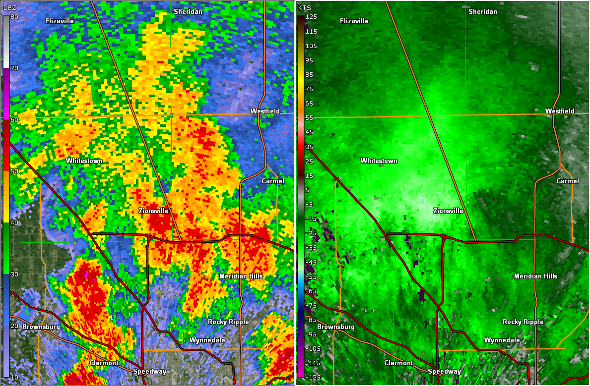 Radar Image at 10:20 PM EDT