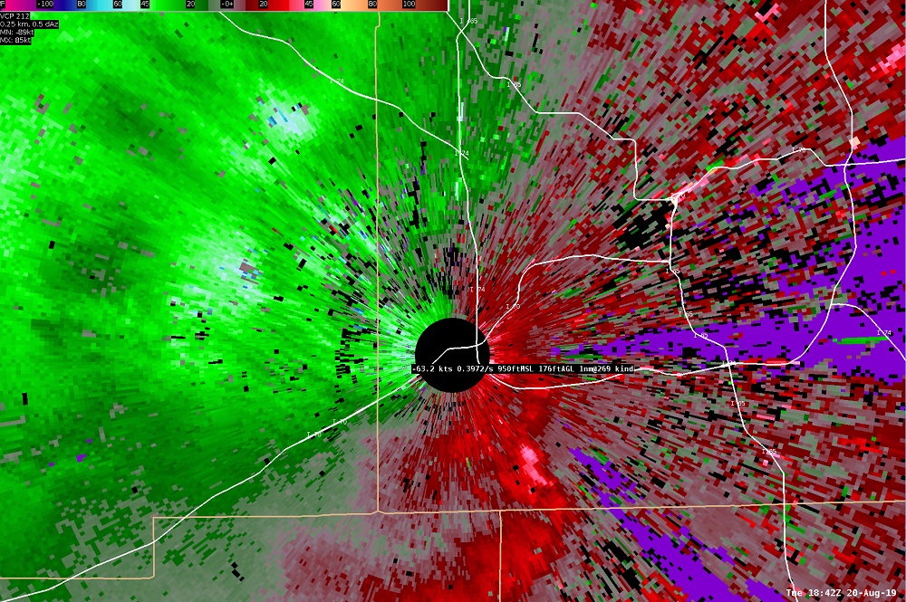 Velocity Image at 2:42 PM EDT