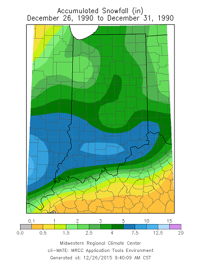 Snowfall map 