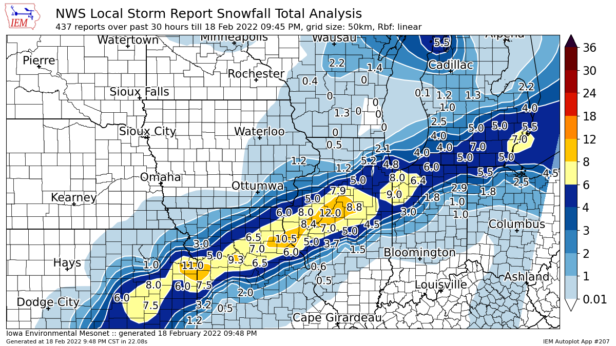 Regional Snow Map