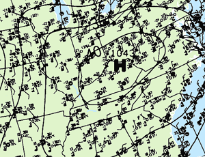 Zoom in of Surface Map