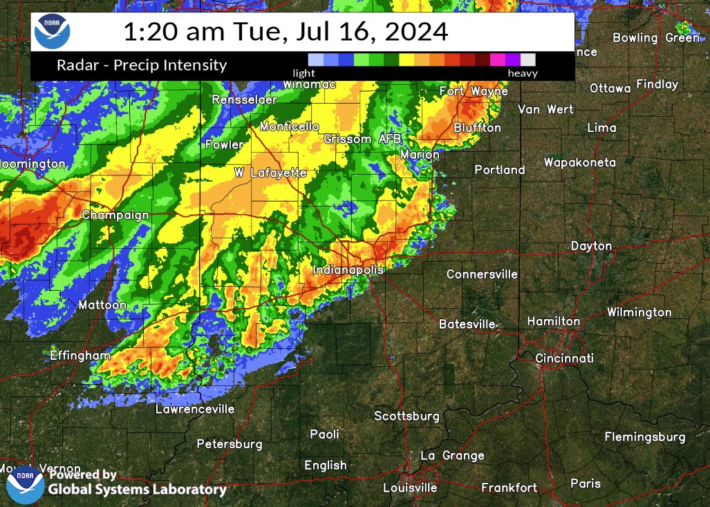 Radar Image at 1:20 AM
