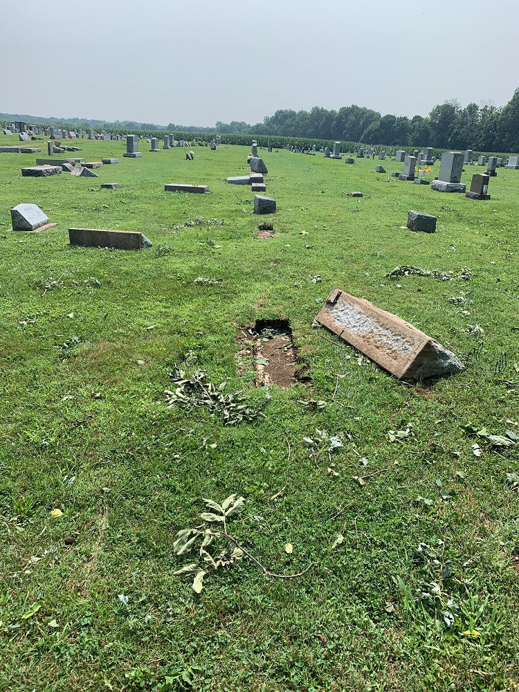 Cemetery Damage