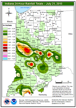 July 21 Map