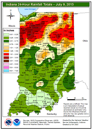 July 9 Map