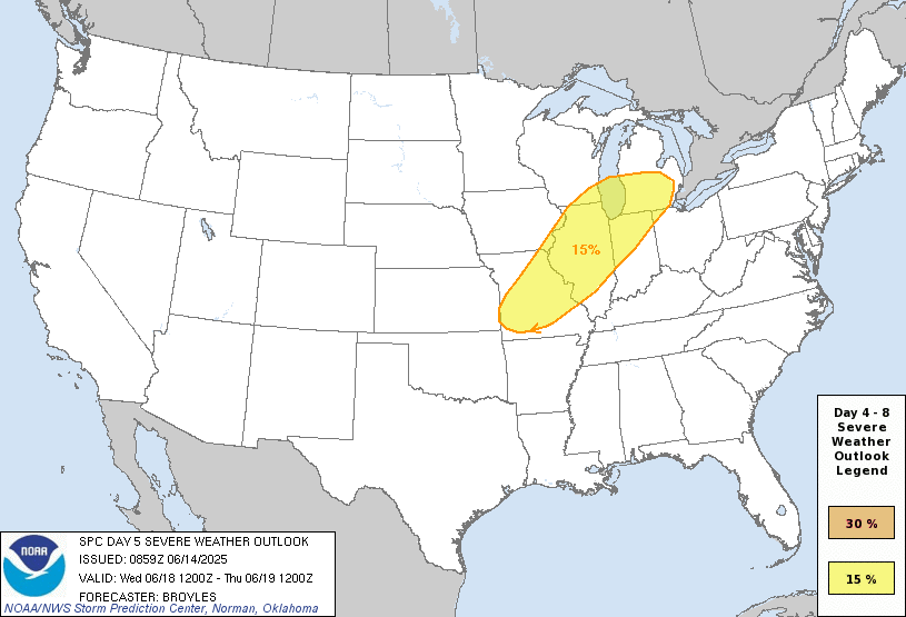 SPC Day 5 Categorical Outlook