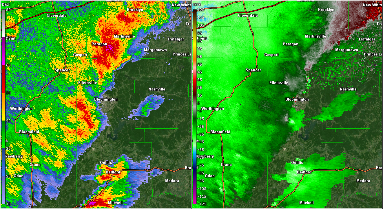 Radar Image 643 pm Monroe Co