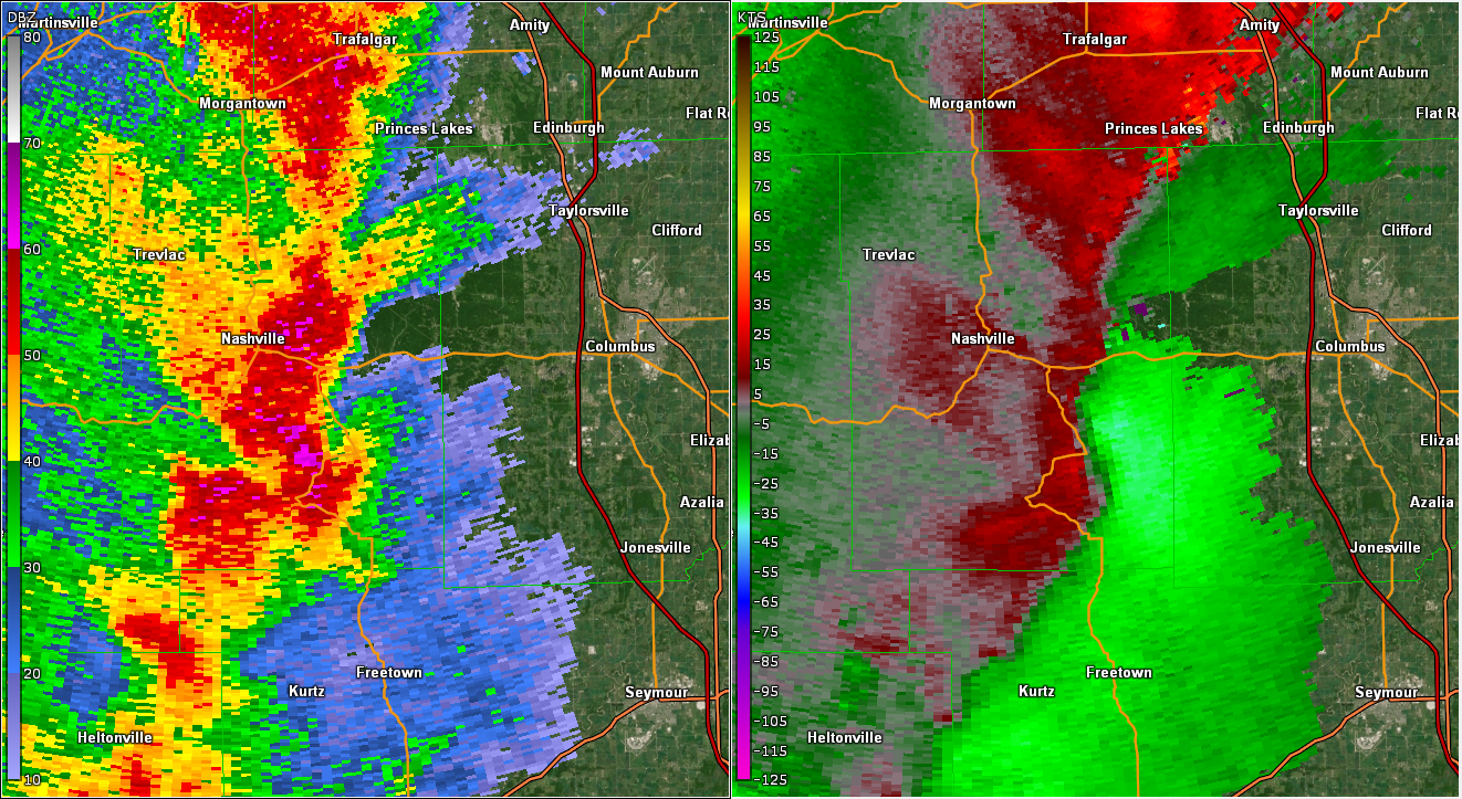 Radar Image at 705 pm