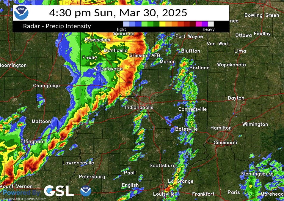 Radar Image at 430 pm