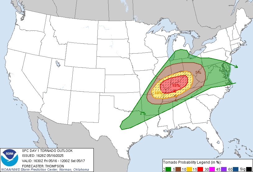 SPC Day 1 Torn Outlook