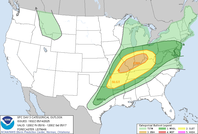 SPC Day 3 Severe Outlook