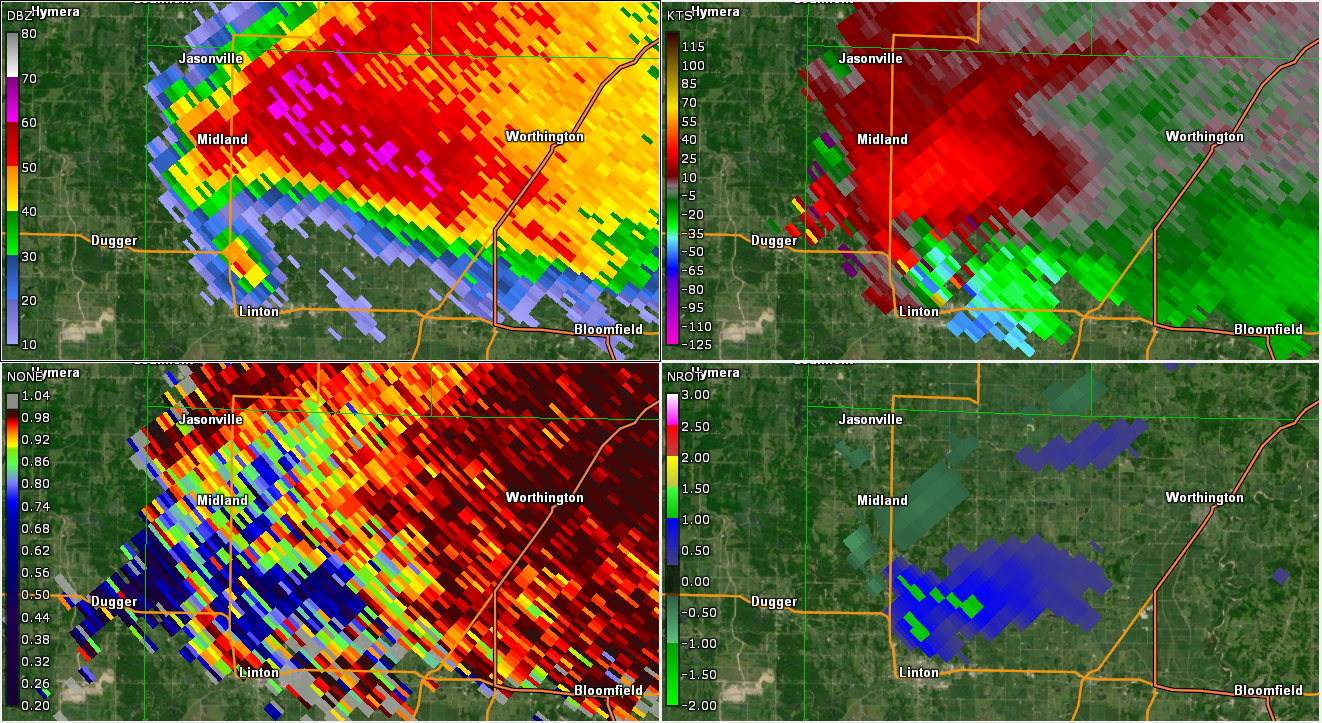 Radar Image near Linton