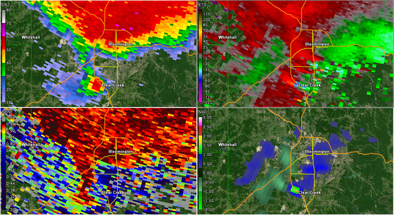 Radar Image near Bloomington