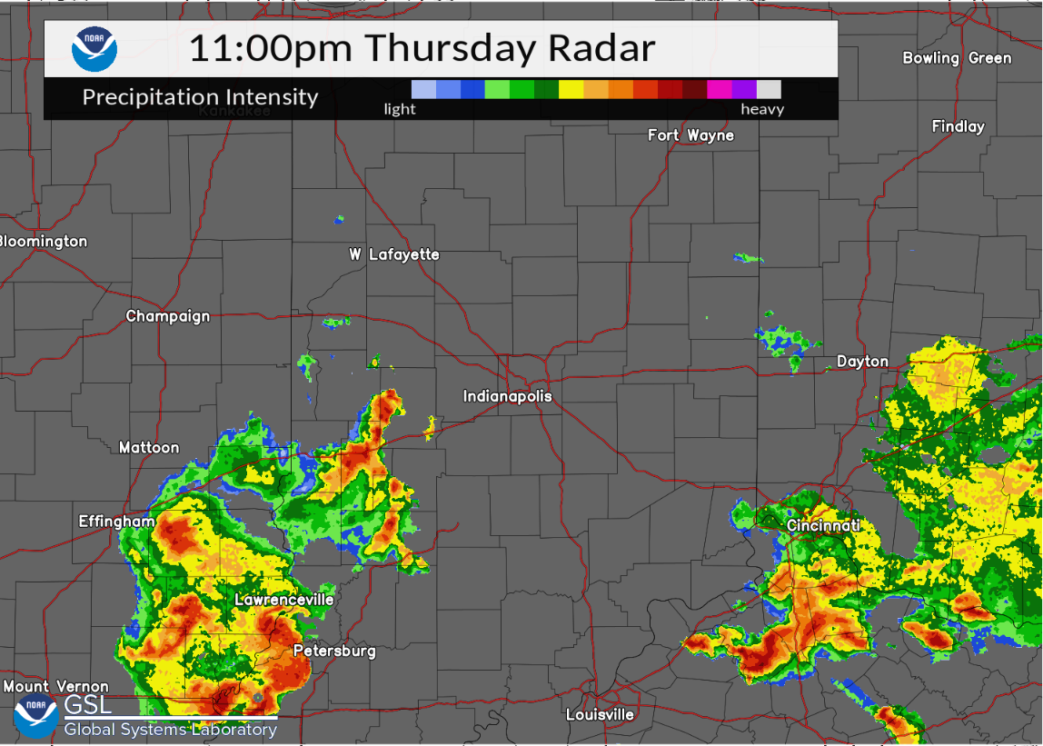 Radar Image - 11PM EDT May 19