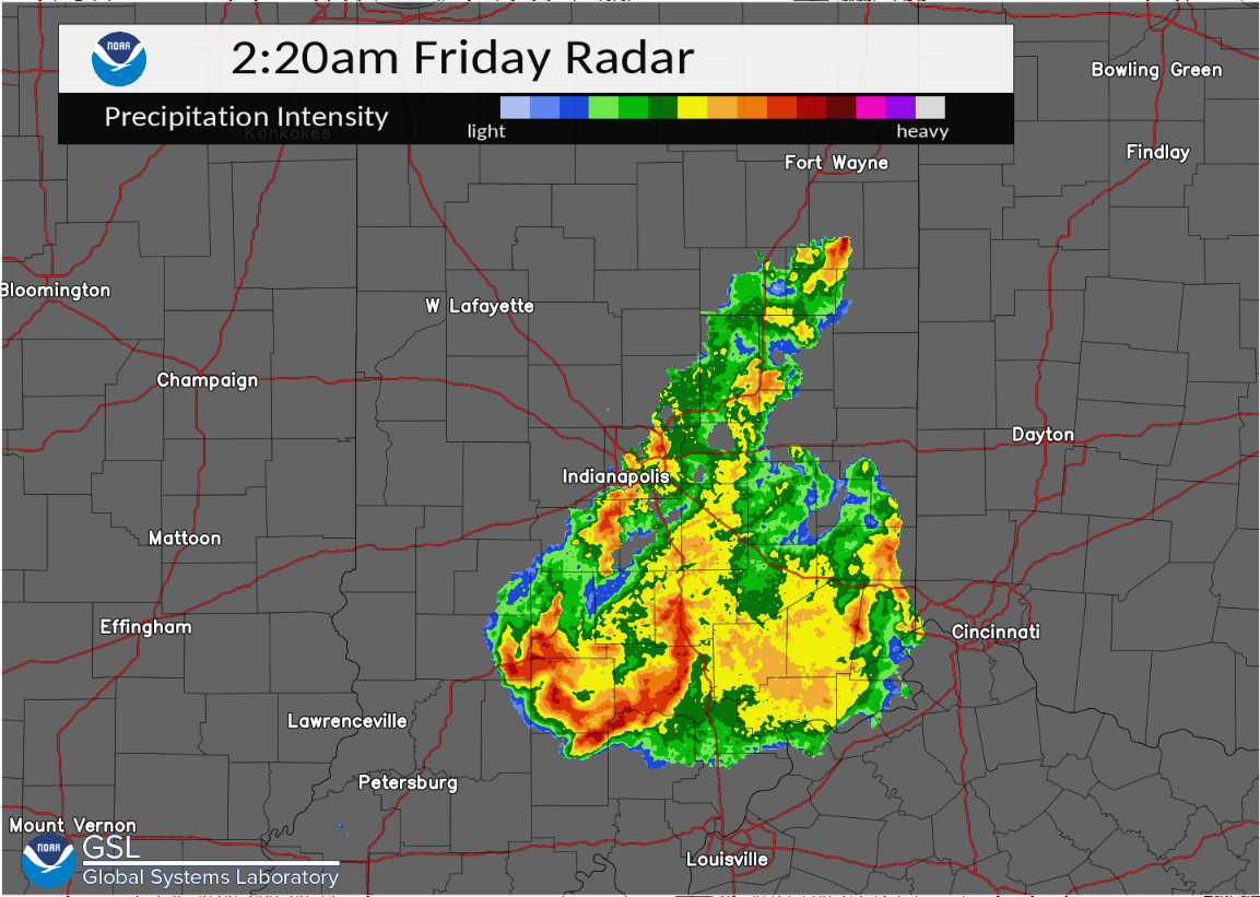 Radar Image at 2:20 AM EDT May 20