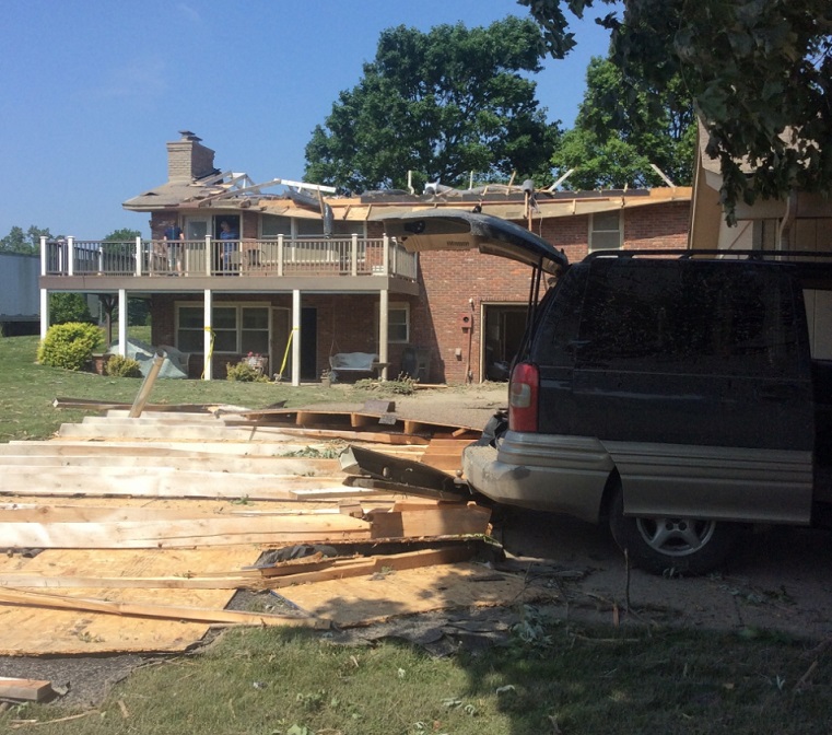 Damage near Pendleton 