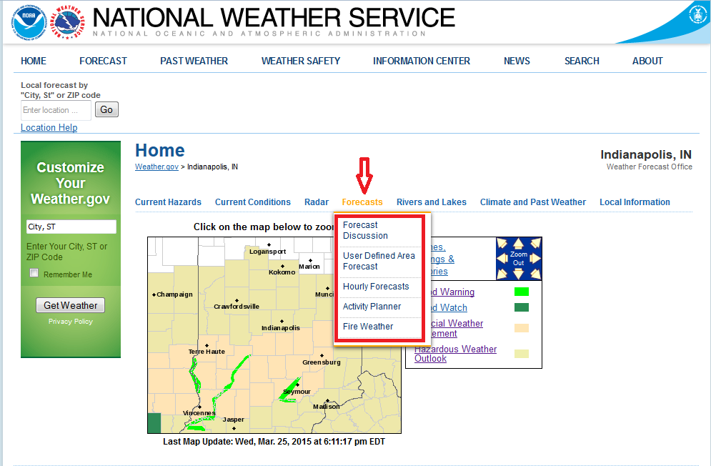Forecast Information Links